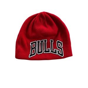 Adidas Chicago Bulls Reversible Beanie Hat Red Black NBA Basketball Knit Cap